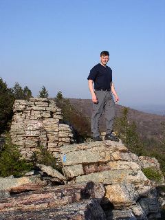 Mike at Wolf Rocks